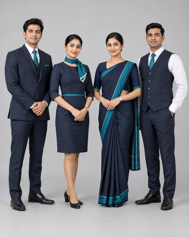 Airport lounge uniforms