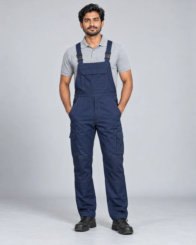 Bib-and-brace dungarees