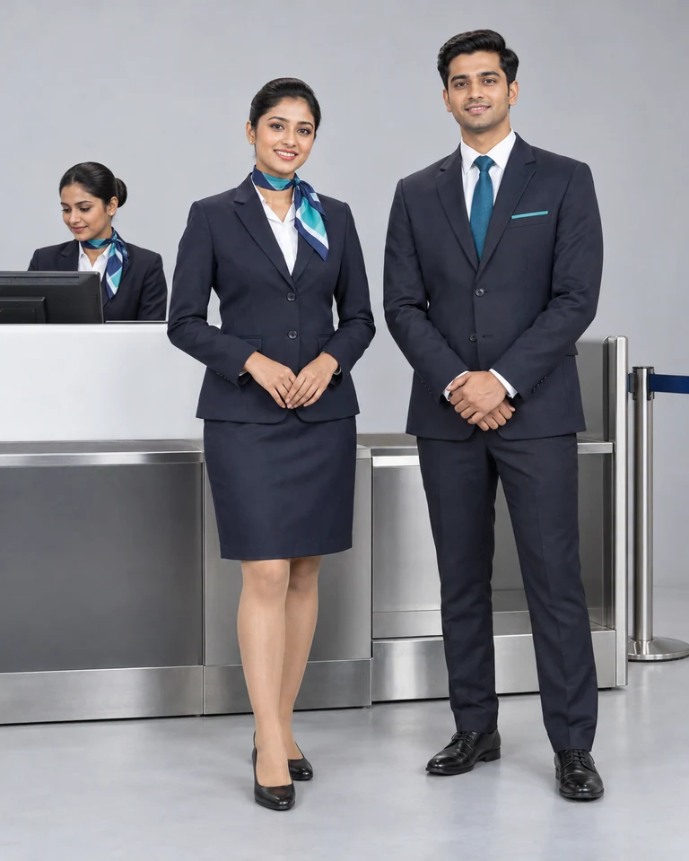 Check-in counter uniforms