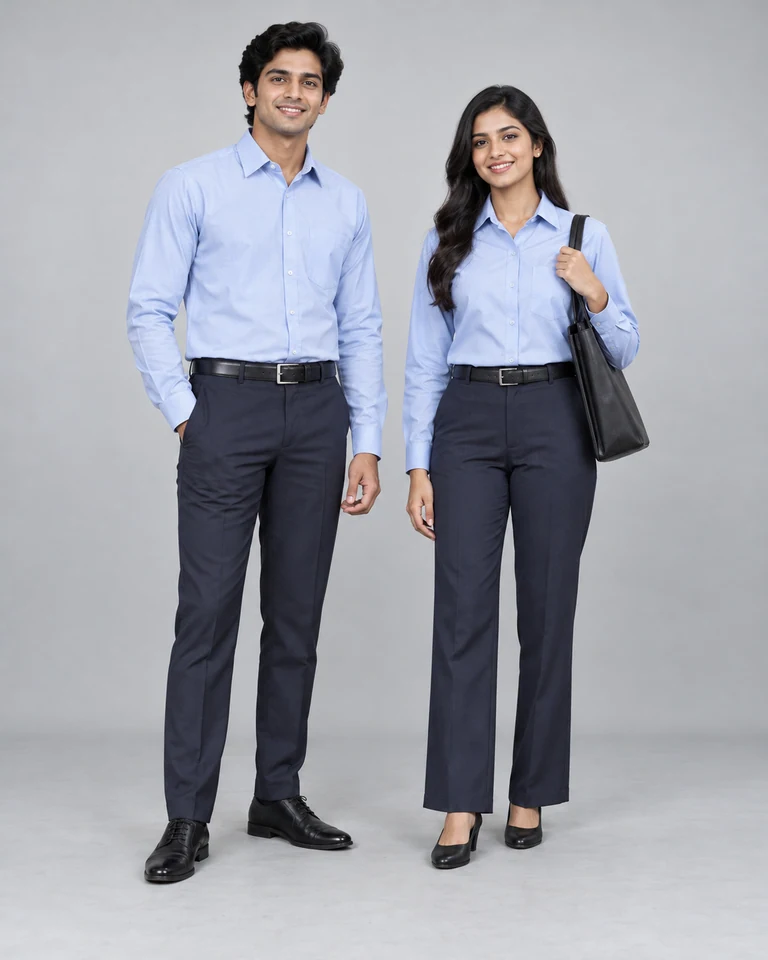 College formal shirts and trousers