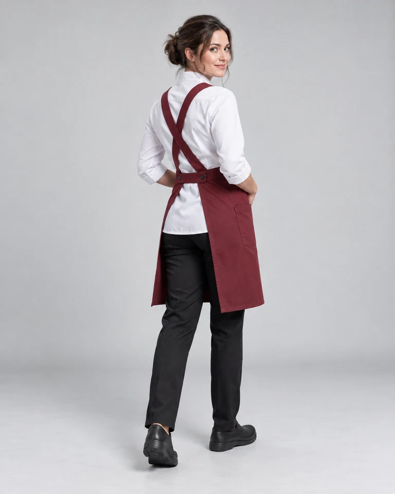 Cross-back aprons
