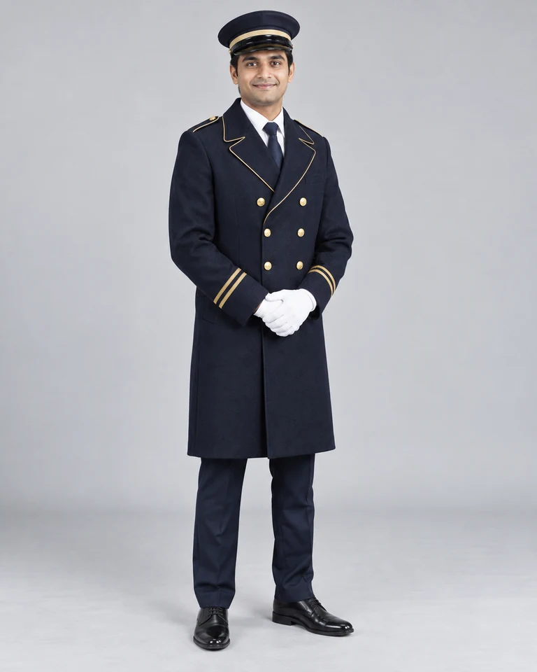 Doorman coats and caps
