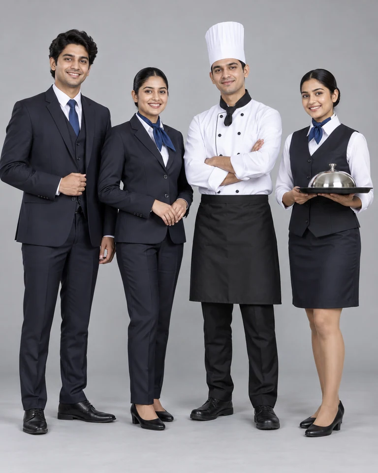 Hotel-management training suits