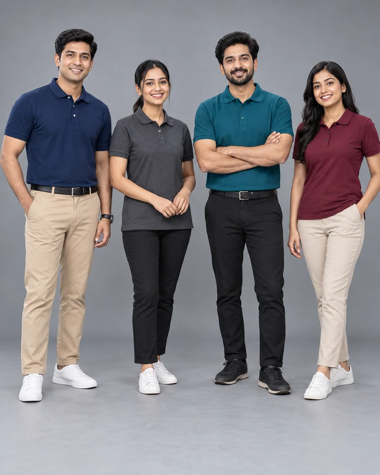 Merchandising team polos