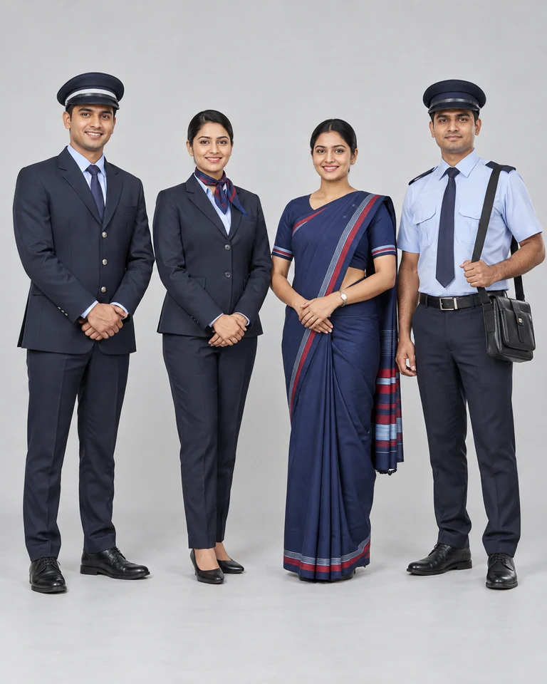 Railway customer-service uniforms