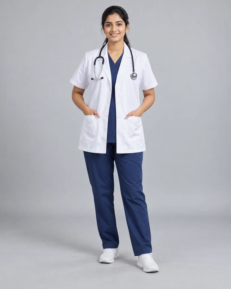 Short white coats