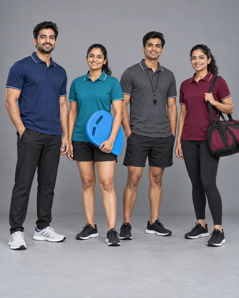 Swim school staff polos
