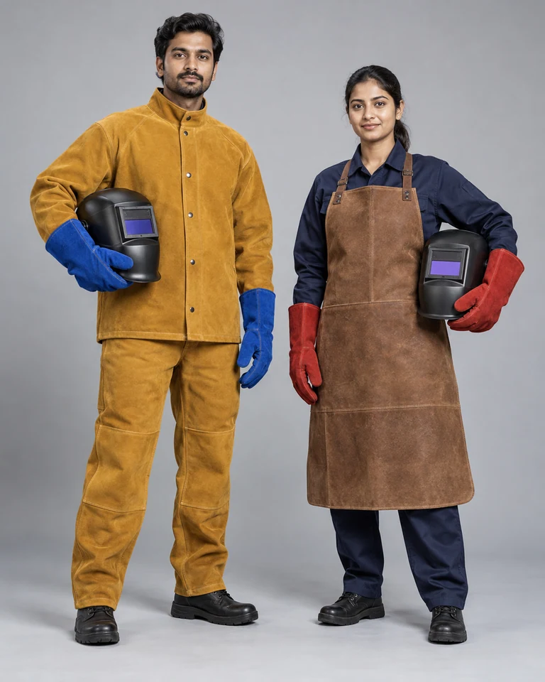 Welding jackets and aprons
